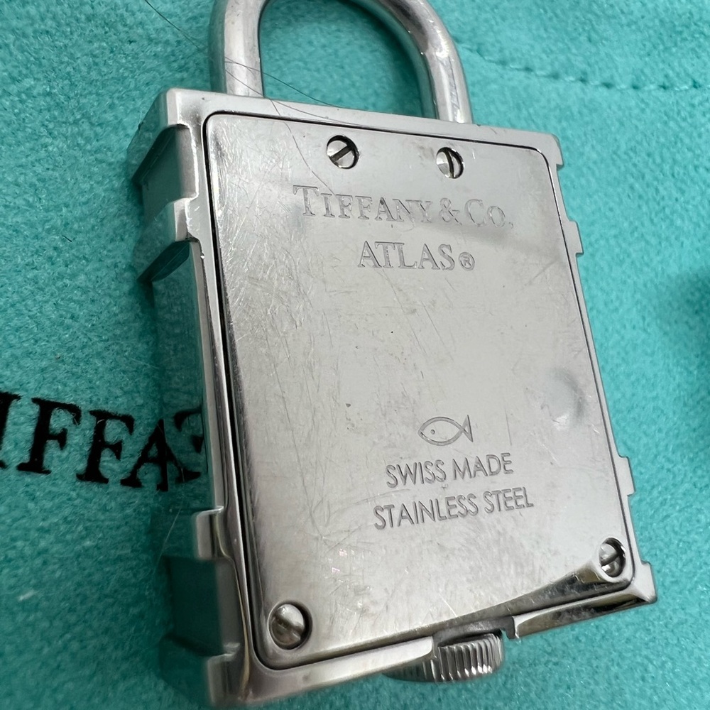Tiffany & Co. Atlas Roman Numerals Lock Clock Watch Charm - Picture 4 of 4